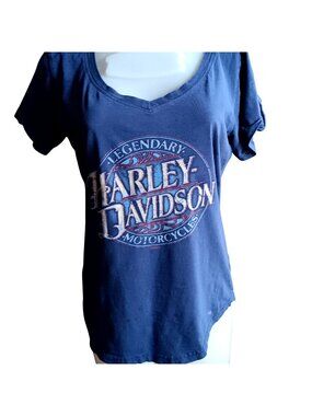 Harley-Davidson Medium T-shirt Sedalia MO 60th Anniversary Buttery Distress